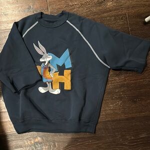 Madhappy Dark Blue Bugs Bunny Graphic Sweatshirt